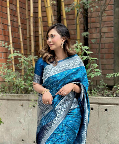 Banarasi Soft Silk Saree – A Timeless Classic of Elegance & Grace