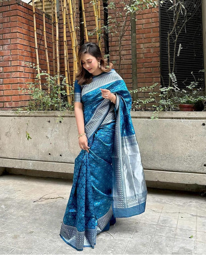 Banarasi Soft Silk Saree – A Timeless Classic of Elegance & Grace