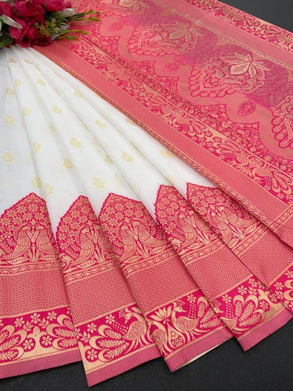 Graceful Elegance – Banarasi Soft Silk Kanjivaram Saree