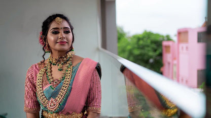 Eco-Elegance Banarasi Soft Silk Saree – Minimalist & Sustainable