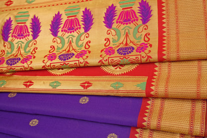Elegant Banarasi Soft Silk Saree with Gold Zari Weaving