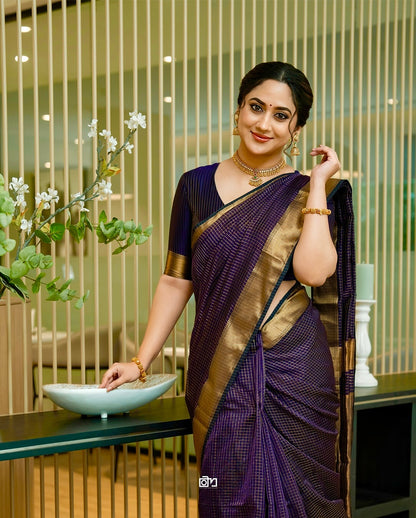 Elegant Simplicity in Banarasi Soft Silk – A Modern Minimalist's Dream