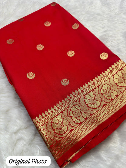 Banarasi Soft Silk Saree – Classic Traditional Weave with Elegant Detailing