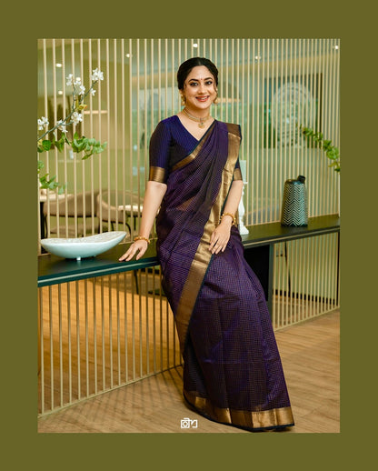 Elegant Simplicity in Banarasi Soft Silk – A Modern Minimalist's Dream