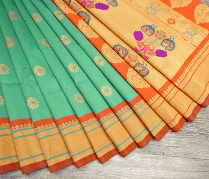 Elegant Soft Lichi Silk Saree with Rich Pallu & All-Over Jacquard Work