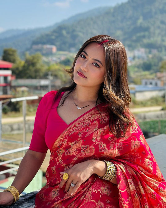 Traditional Banarasi Saree in Soft Silk – Woven to Perfection