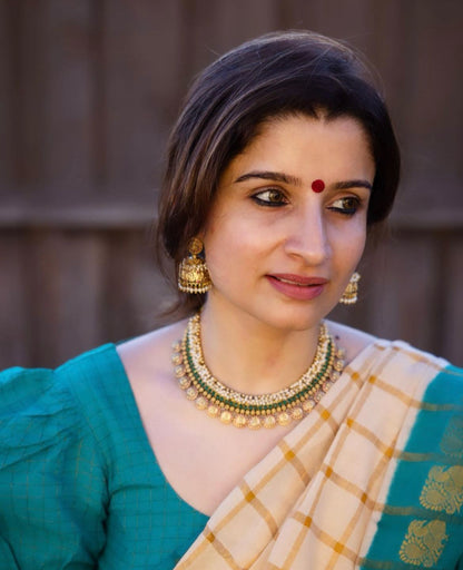 Masterpiece – Banarasi Soft Silk Saree with Gold Zari Weaving