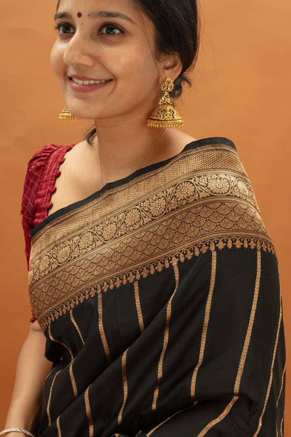 Banarasi Soft Silk Saree – Graceful Simplicity in Every Drape