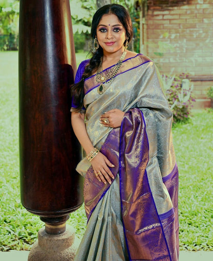 Beautiful & Elegant Kanjivaram Soft Silk Saree – Timeless Grace with Rich Fabric and Exquisite Design
