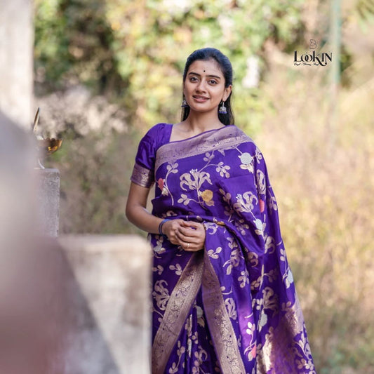 Elegant Simplicity in Banarasi Soft Silk – A Modern Minimalist's Dream