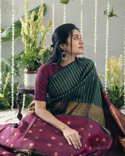 Banarasi Soft Silk Saree – Traditional Elegance with Gold Zari Brocade