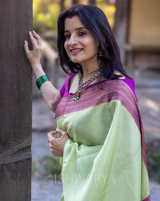 Elegant Simplicity in Banarasi Soft Silk – A Modern Minimalist's Dream