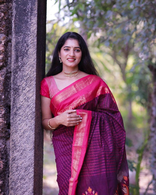 Exquisite Banarasi Soft Silk Saree – Tradition in Every Thread