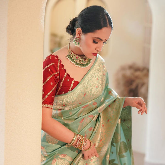 Timeless Elegance in Every Thread – A Banarasi Saree That Speaks of Heritage and Grace