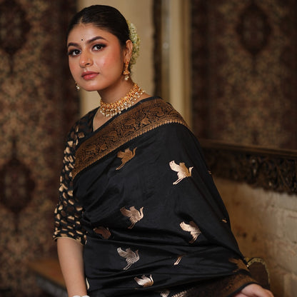 Banarasi Soft Silk Saree – Timeless Style in Minimal Elegance