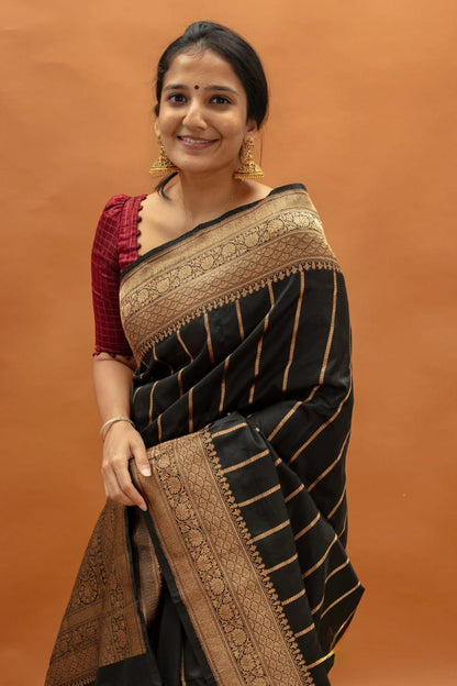 Banarasi Soft Silk Saree – Graceful Simplicity in Every Drape