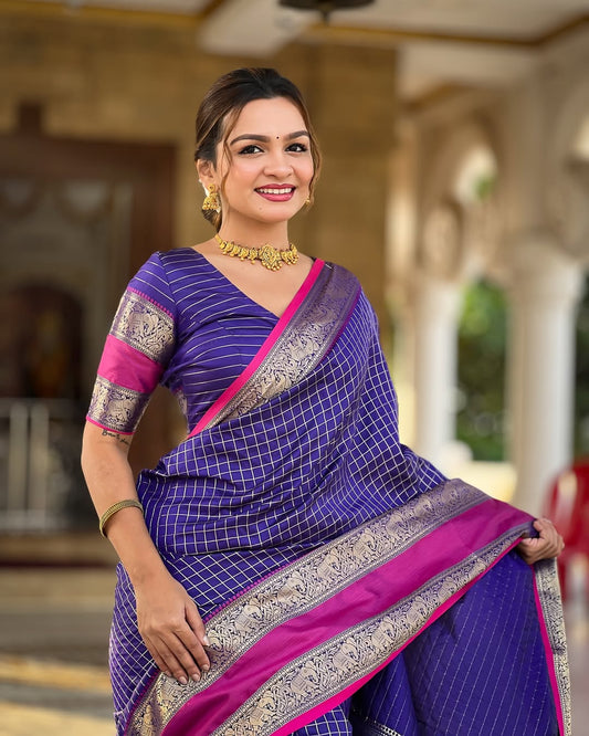 Elegant Simplicity in Banarasi Soft Silk – A Modern Minimalist's Dream