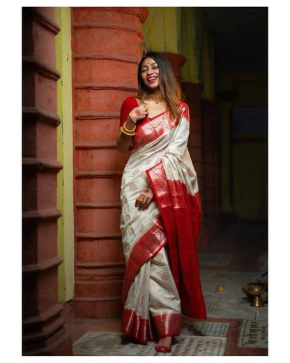 Elegant Banarasi Soft Silk Saree – Timeless Shine, Effortless Grace