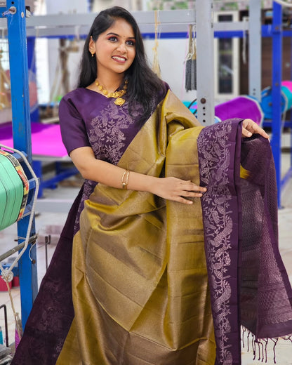 Elegant Simplicity in Banarasi Soft Silk – A Modern Minimalist's Dream