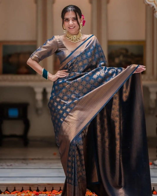 Banarasi Soft Silk Saree – Exquisite Weave, Stunning Pallu & Assured Original Quality