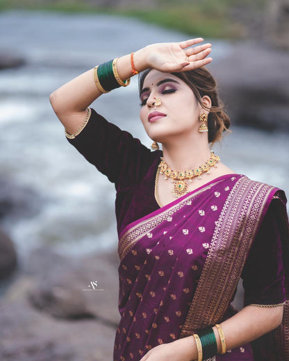 Authentic Banarasi Soft Silk Saree – Heavy Brocade Work & Gold Zari | Best Quality Assured