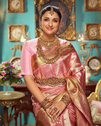 Minimal Grace Banarasi Soft Silk Saree – Eco-Friendly & Elegant