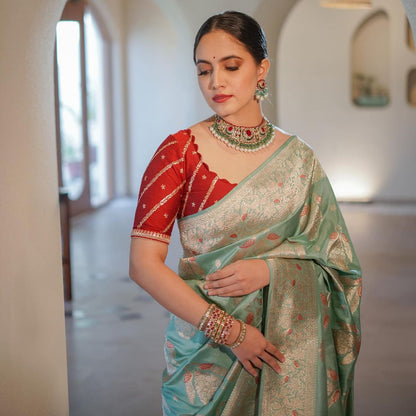 Timeless Elegance in Every Thread – A Banarasi Saree That Speaks of Heritage and Grace