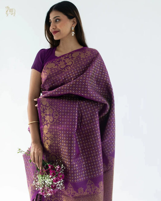 Banarasi Soft Silk Saree – The Legacy of Heritage Weaving in Every Drape