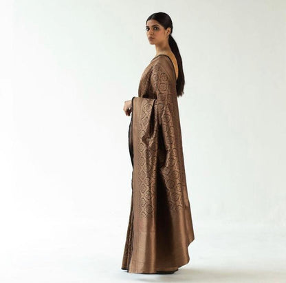 Timeless Elegance in Banarasi Soft Silk – Woven to Last, Made to Shine