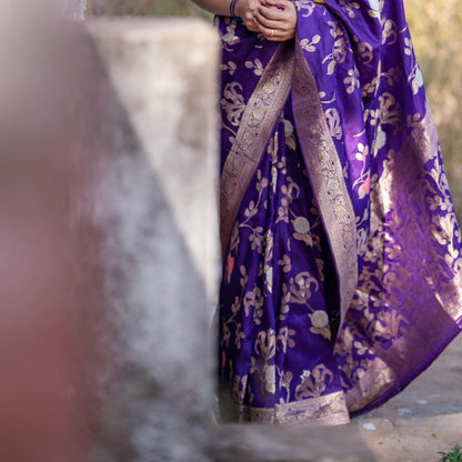 Elegant Simplicity in Banarasi Soft Silk – A Modern Minimalist's Dream