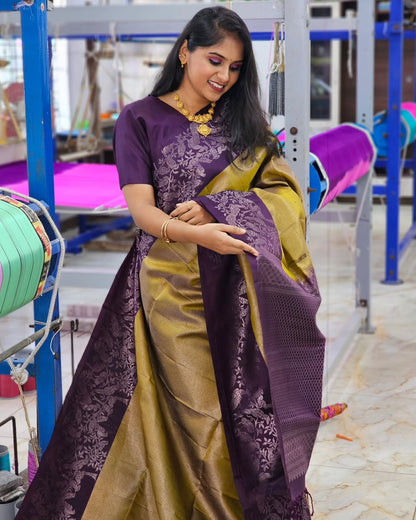 Elegant Simplicity in Banarasi Soft Silk – A Modern Minimalist's Dream