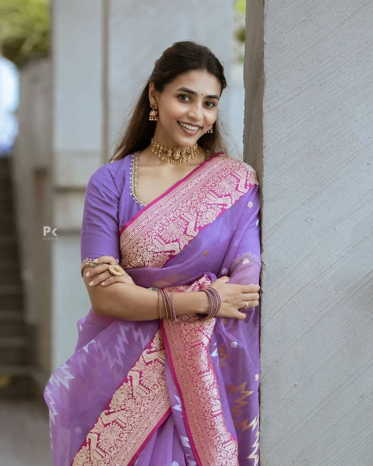 Elegant Simplicity in Banarasi Soft Silk – A Modern Minimalist's Dream