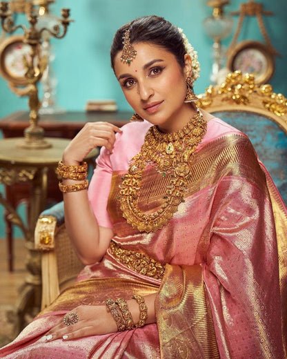 Minimal Grace Banarasi Soft Silk Saree – Eco-Friendly & Elegant