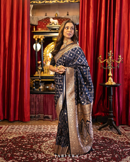 Elegant Simplicity in Banarasi Soft Silk – A Modern Minimalist's Dream