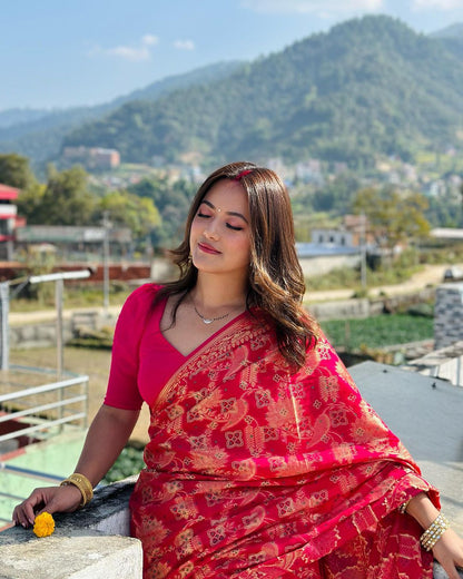 Traditional Banarasi Saree in Soft Silk – Woven to Perfection