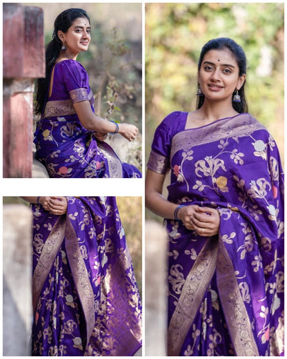 Elegant Simplicity in Banarasi Soft Silk – A Modern Minimalist's Dream