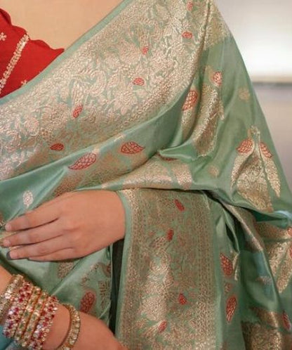 Timeless Elegance in Every Thread – A Banarasi Saree That Speaks of Heritage and Grace