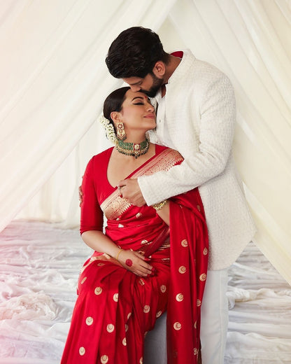 Banarasi Soft Silk Saree – Classic Traditional Weave with Elegant Detailing