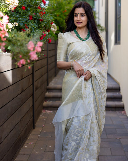 Banarasi Soft Silk Saree – Exquisite Weaving and Stunning Pallu Detailing