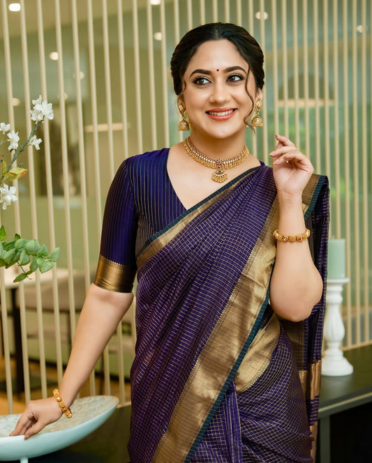Elegant Simplicity in Banarasi Soft Silk – A Modern Minimalist's Dream