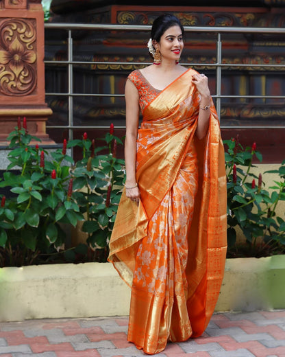 Traditional Elegance – Banarasi Soft Silk Saree with Zari & Jacquard Weave