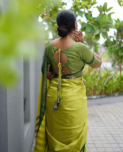 Elegant Banarasi Soft Silk Saree with Rich Luster