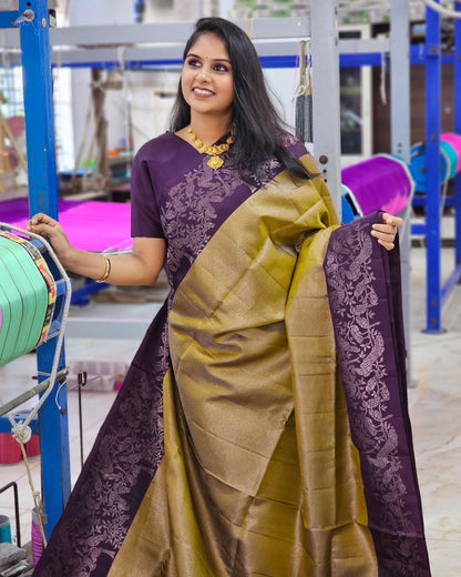 Elegant Simplicity in Banarasi Soft Silk – A Modern Minimalist's Dream