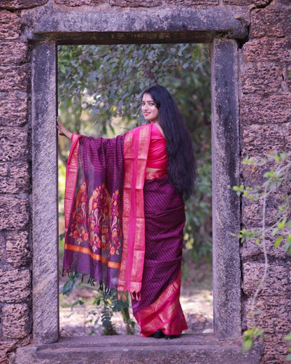Exquisite Banarasi Soft Silk Saree – Tradition in Every Thread