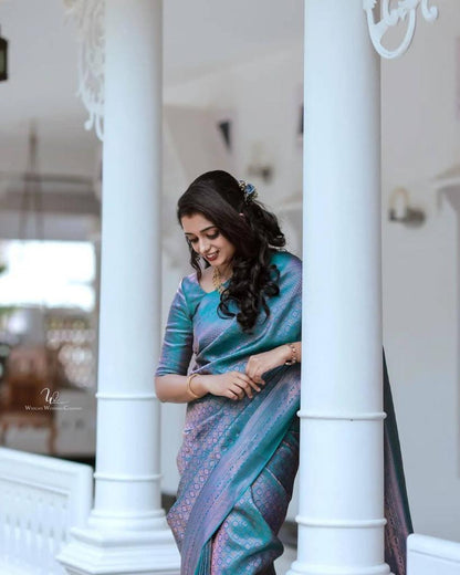 Sustainable Elegance in Banarasi Soft Silk
