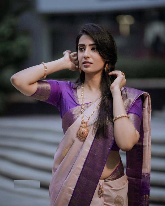 Banarasi Soft Silk Saree – Effortless Elegance with Gold Zari