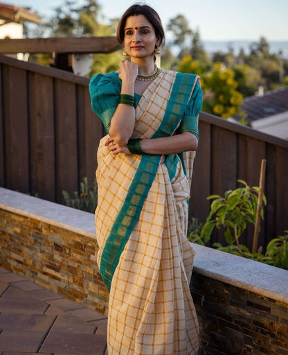 Masterpiece – Banarasi Soft Silk Saree with Gold Zari Weaving