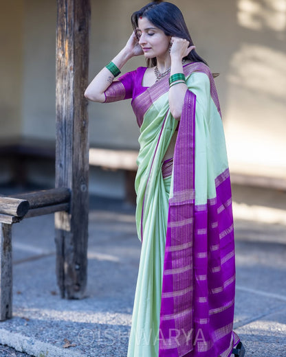 Elegant Simplicity in Banarasi Soft Silk – A Modern Minimalist's Dream