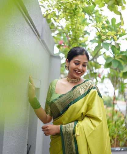 Elegant Banarasi Soft Silk Saree with Rich Luster