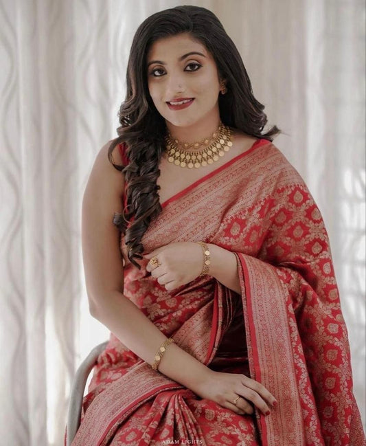 Banarasi Soft Silk Saree – A Touch of Royalty, A Hint of Grace